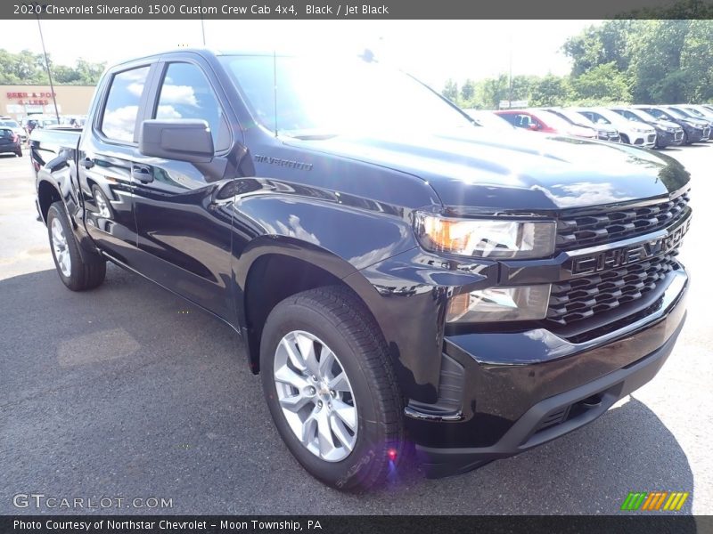 Black / Jet Black 2020 Chevrolet Silverado 1500 Custom Crew Cab 4x4