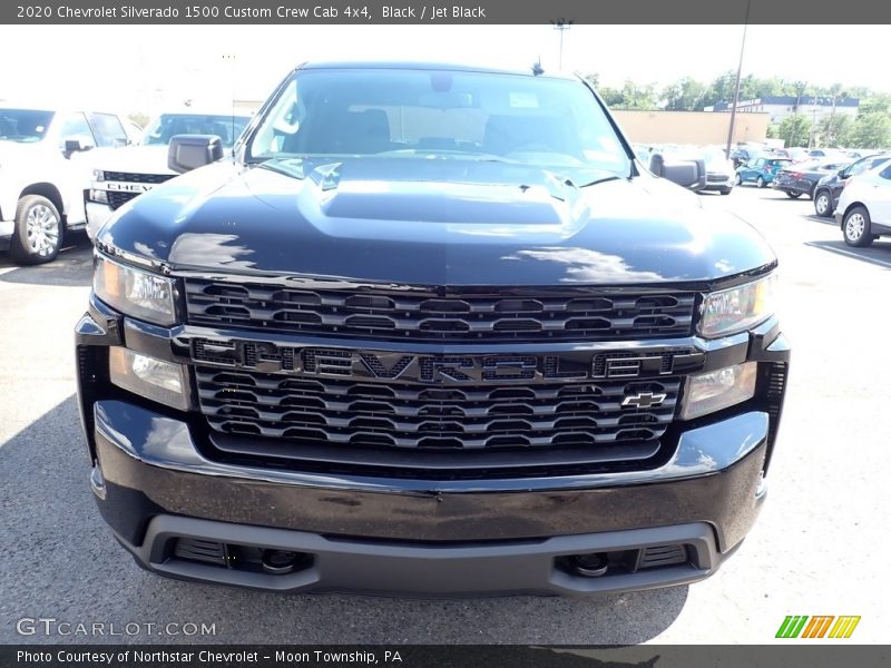 Black / Jet Black 2020 Chevrolet Silverado 1500 Custom Crew Cab 4x4