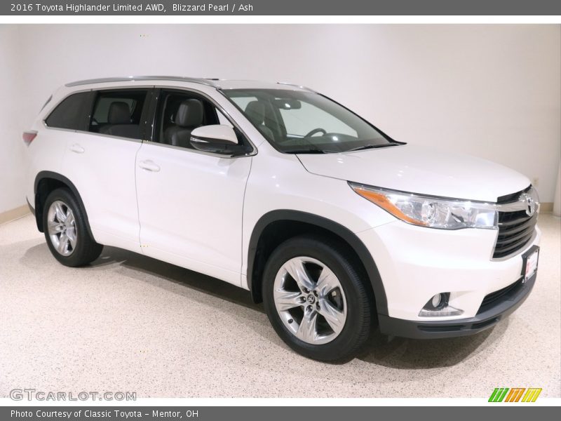 Blizzard Pearl / Ash 2016 Toyota Highlander Limited AWD