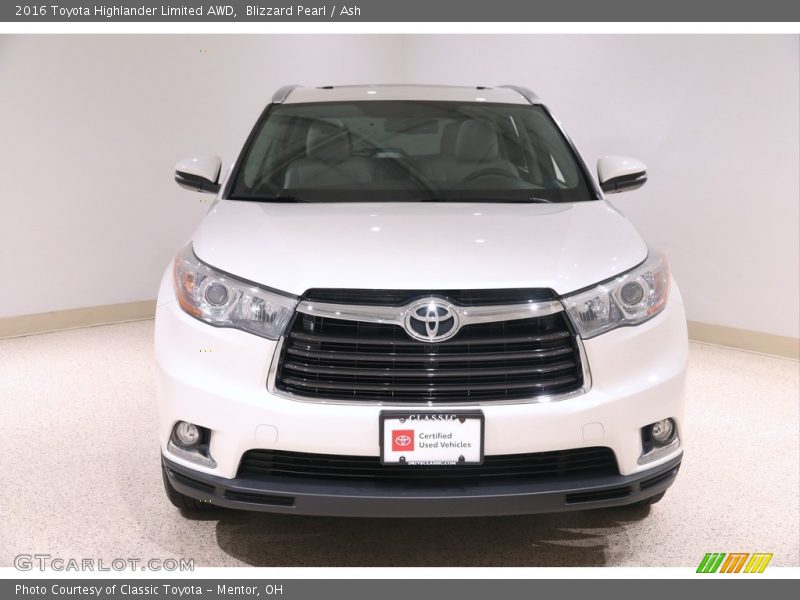 Blizzard Pearl / Ash 2016 Toyota Highlander Limited AWD