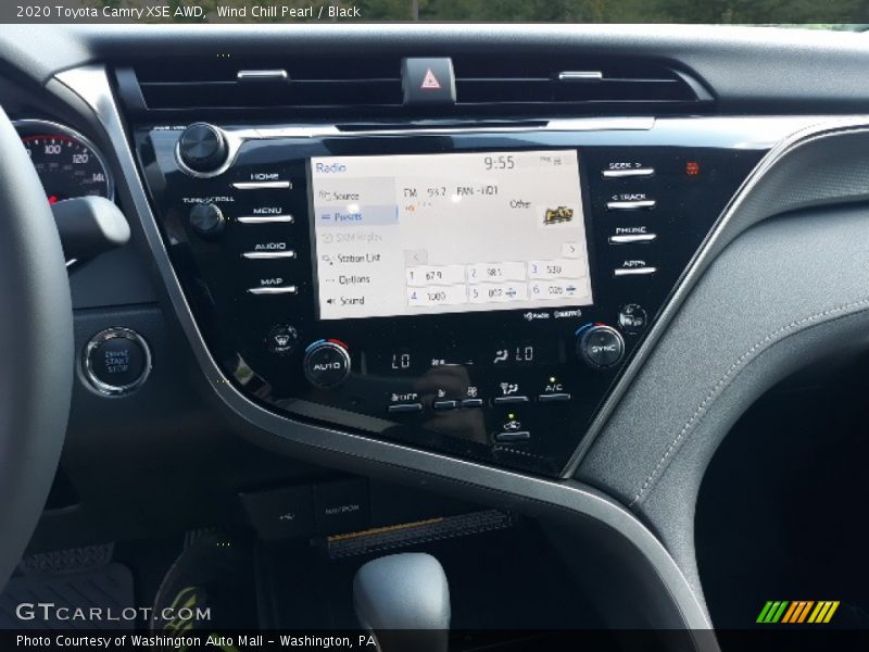 Wind Chill Pearl / Black 2020 Toyota Camry XSE AWD