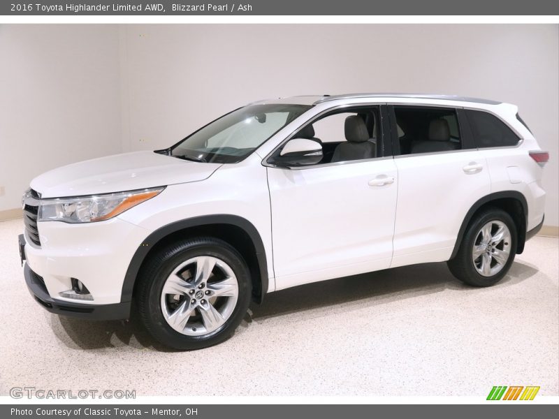 Blizzard Pearl / Ash 2016 Toyota Highlander Limited AWD