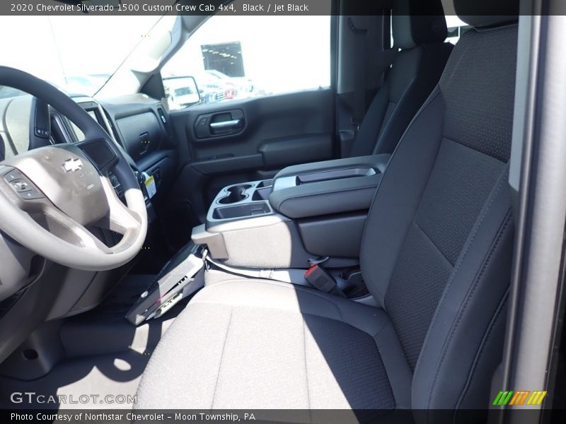 Black / Jet Black 2020 Chevrolet Silverado 1500 Custom Crew Cab 4x4