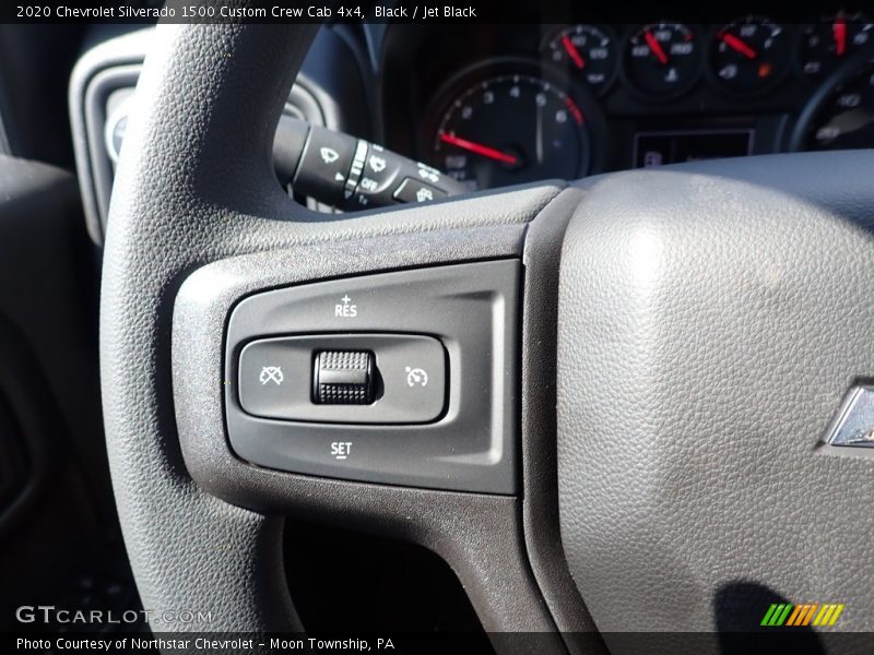 Black / Jet Black 2020 Chevrolet Silverado 1500 Custom Crew Cab 4x4