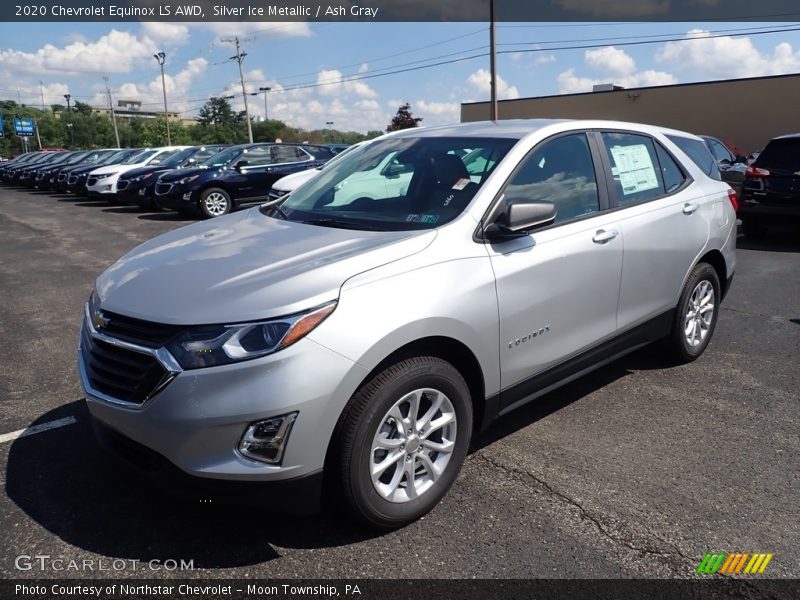 Silver Ice Metallic / Ash Gray 2020 Chevrolet Equinox LS AWD