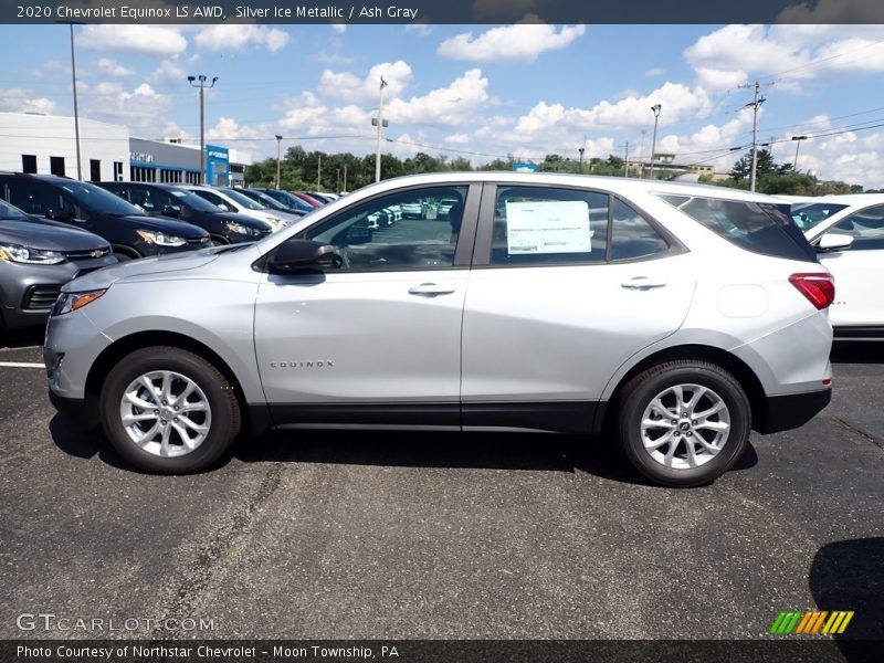 Silver Ice Metallic / Ash Gray 2020 Chevrolet Equinox LS AWD