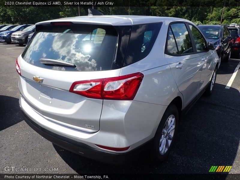 Silver Ice Metallic / Ash Gray 2020 Chevrolet Equinox LS AWD