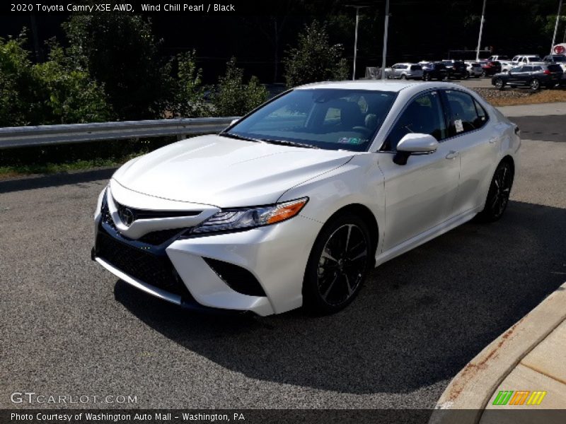 Wind Chill Pearl / Black 2020 Toyota Camry XSE AWD