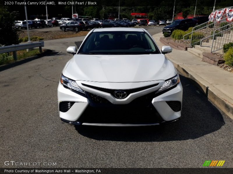 Wind Chill Pearl / Black 2020 Toyota Camry XSE AWD
