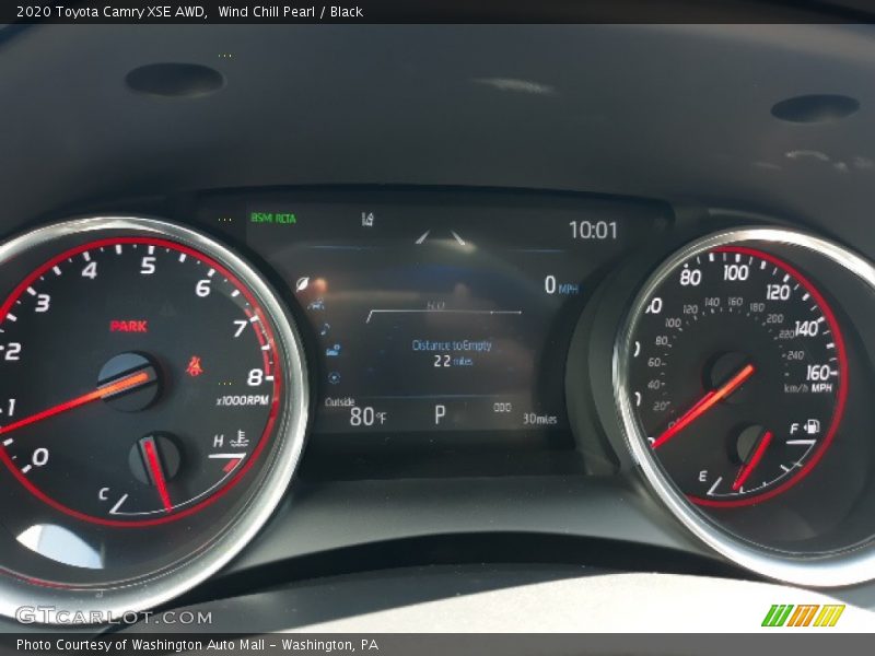 Wind Chill Pearl / Black 2020 Toyota Camry XSE AWD