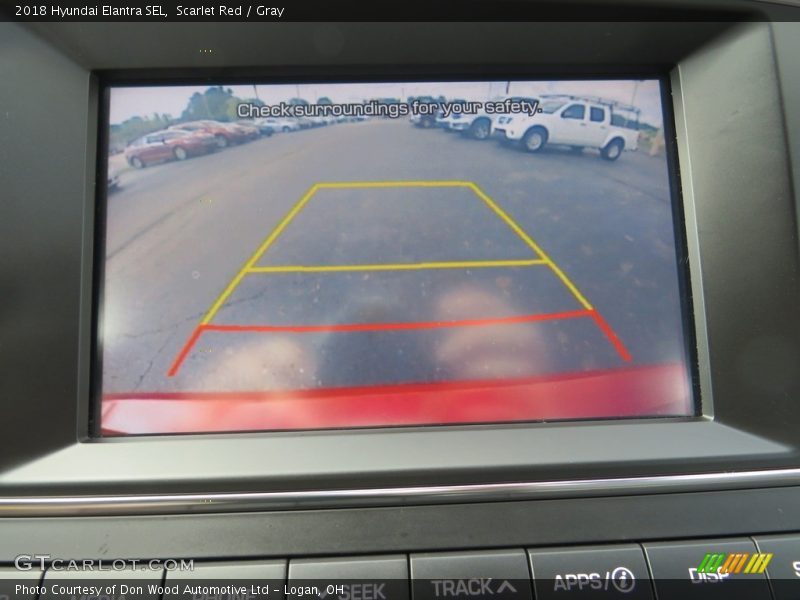 Scarlet Red / Gray 2018 Hyundai Elantra SEL
