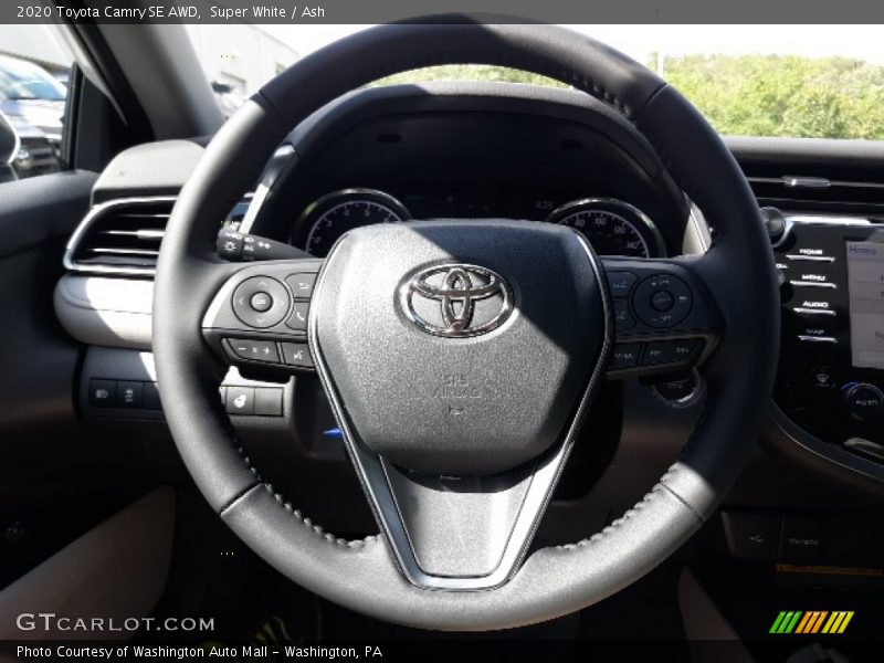 Super White / Ash 2020 Toyota Camry SE AWD