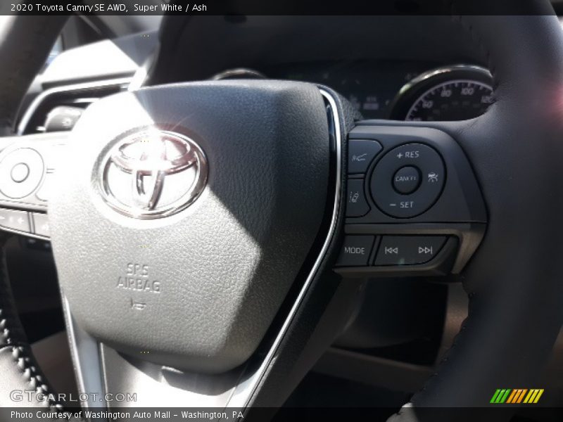 Super White / Ash 2020 Toyota Camry SE AWD