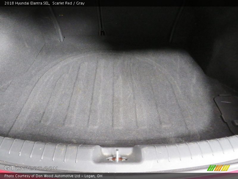 Scarlet Red / Gray 2018 Hyundai Elantra SEL