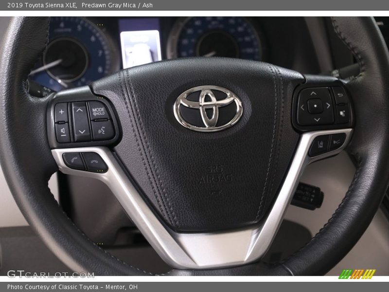 Predawn Gray Mica / Ash 2019 Toyota Sienna XLE