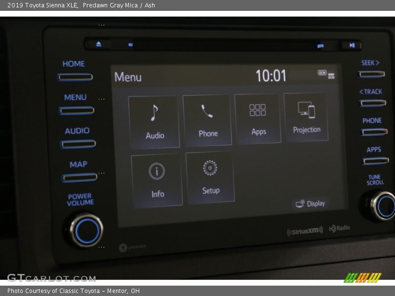 Predawn Gray Mica / Ash 2019 Toyota Sienna XLE
