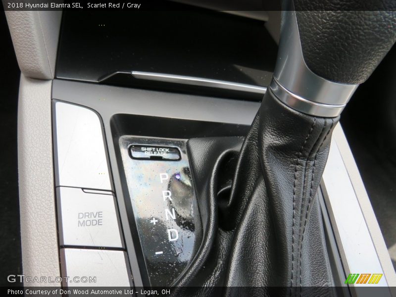 Scarlet Red / Gray 2018 Hyundai Elantra SEL