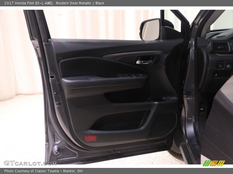 Modern Steel Metallic / Black 2017 Honda Pilot EX-L AWD