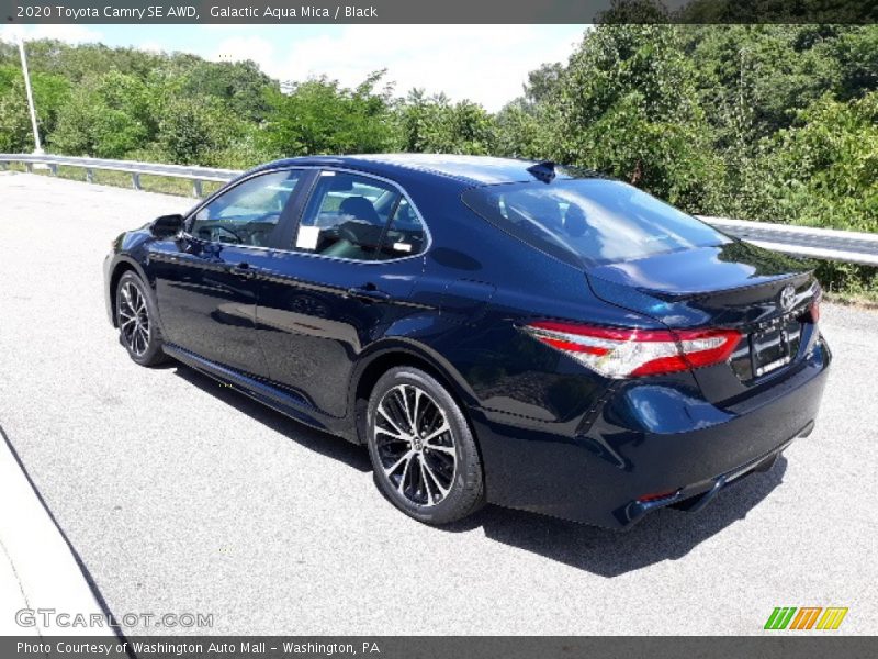 Galactic Aqua Mica / Black 2020 Toyota Camry SE AWD