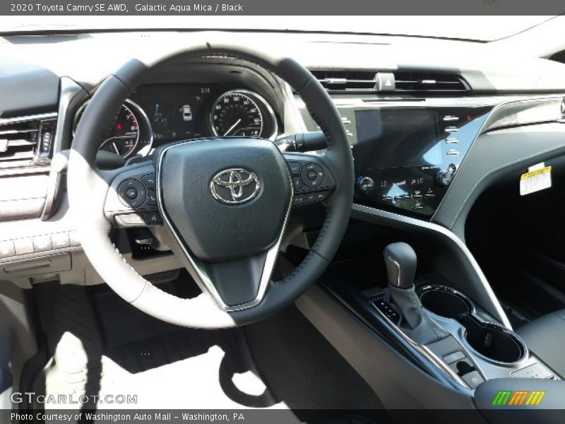 Galactic Aqua Mica / Black 2020 Toyota Camry SE AWD