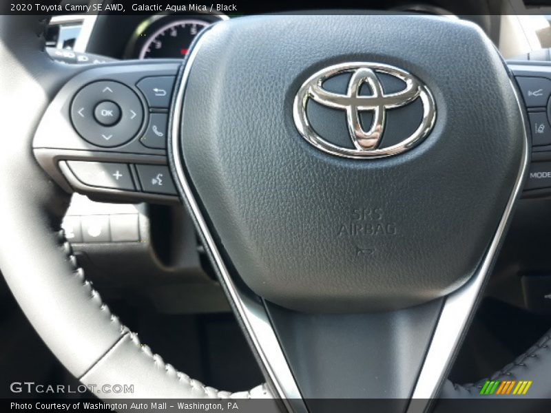 Galactic Aqua Mica / Black 2020 Toyota Camry SE AWD