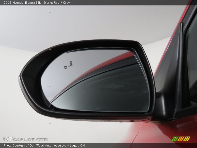 Scarlet Red / Gray 2018 Hyundai Elantra SEL