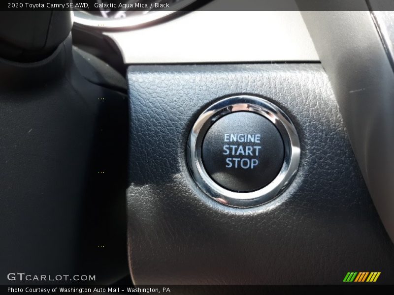 Galactic Aqua Mica / Black 2020 Toyota Camry SE AWD