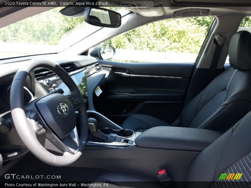 Galactic Aqua Mica / Black 2020 Toyota Camry SE AWD