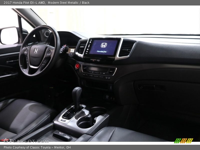 Modern Steel Metallic / Black 2017 Honda Pilot EX-L AWD