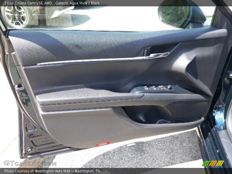 Galactic Aqua Mica / Black 2020 Toyota Camry SE AWD