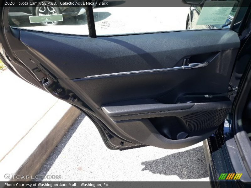 Galactic Aqua Mica / Black 2020 Toyota Camry SE AWD