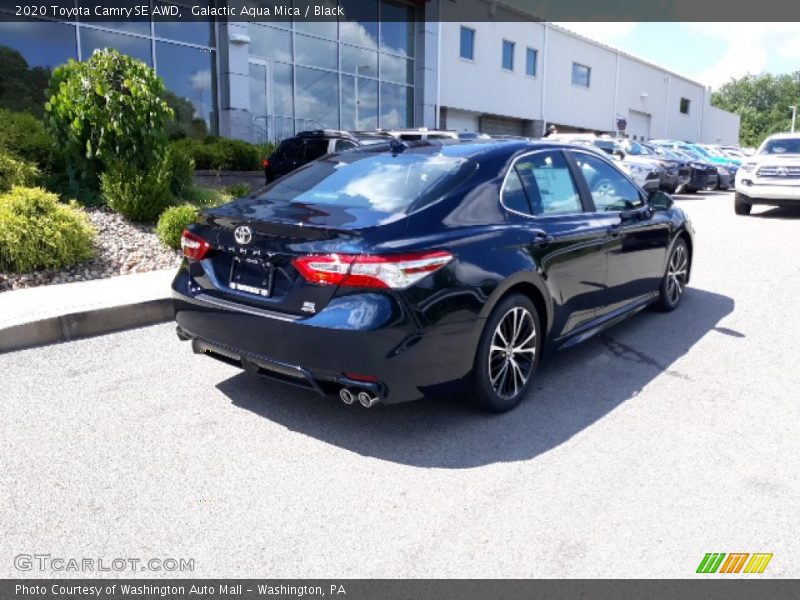 Galactic Aqua Mica / Black 2020 Toyota Camry SE AWD