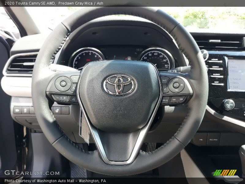 Predawn Gray Mica / Ash 2020 Toyota Camry SE AWD