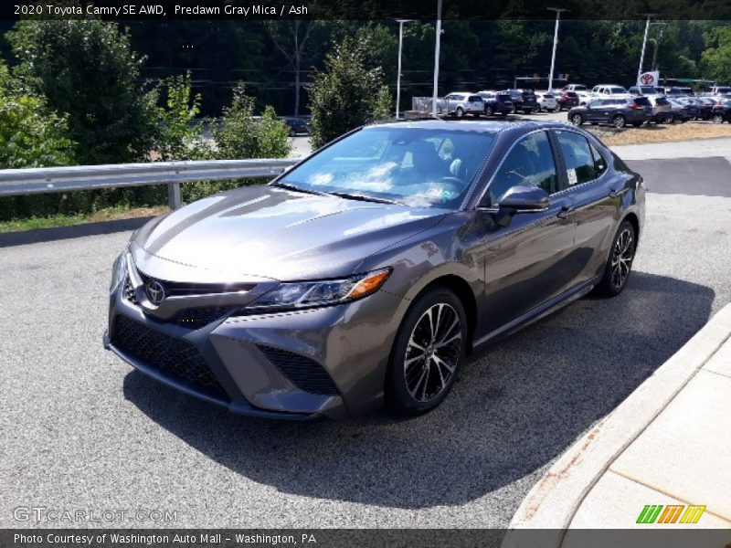 Predawn Gray Mica / Ash 2020 Toyota Camry SE AWD