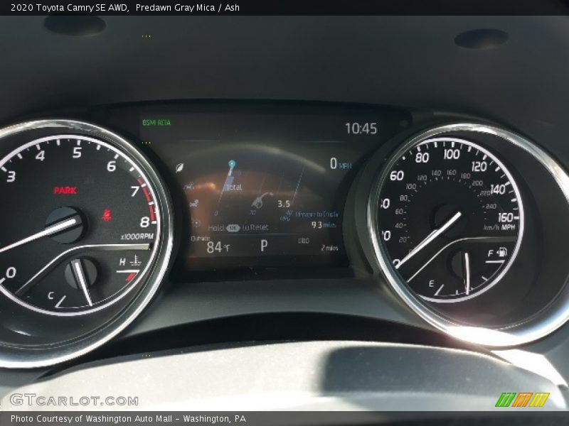 Predawn Gray Mica / Ash 2020 Toyota Camry SE AWD