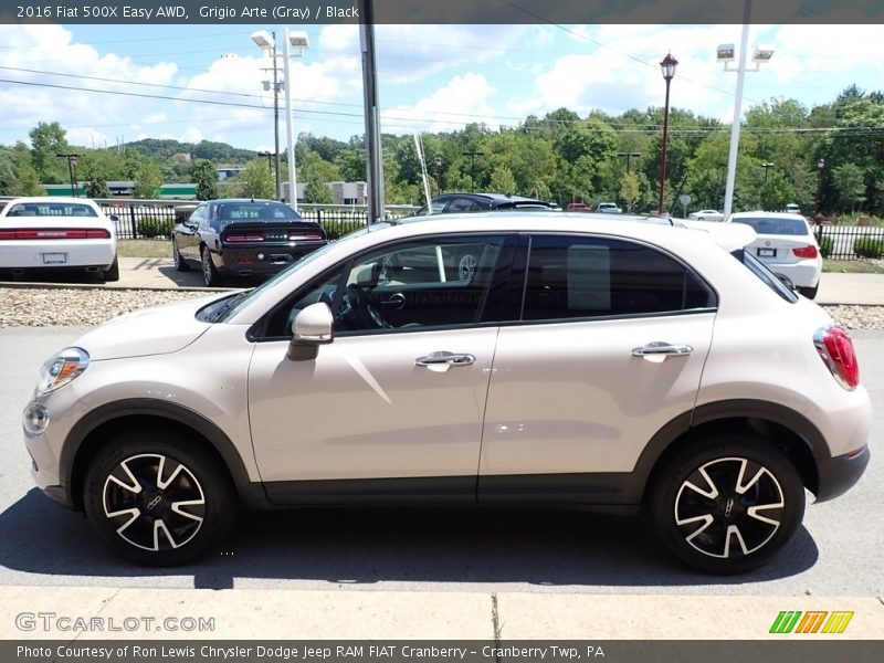 Grigio Arte (Gray) / Black 2016 Fiat 500X Easy AWD