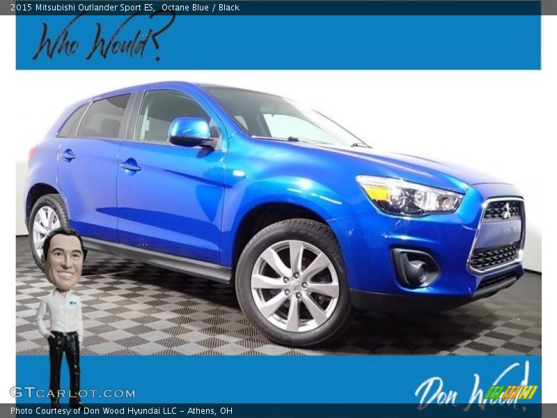 Octane Blue / Black 2015 Mitsubishi Outlander Sport ES