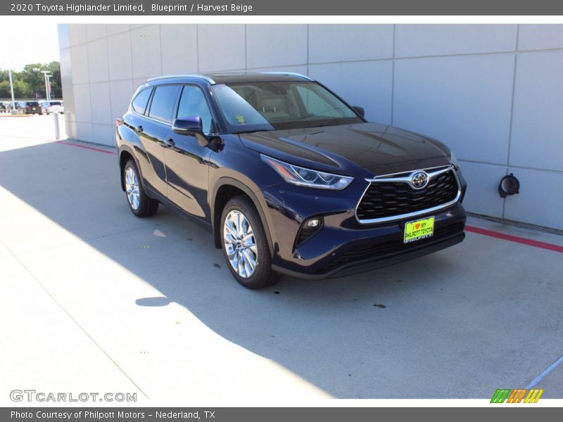 Blueprint / Harvest Beige 2020 Toyota Highlander Limited