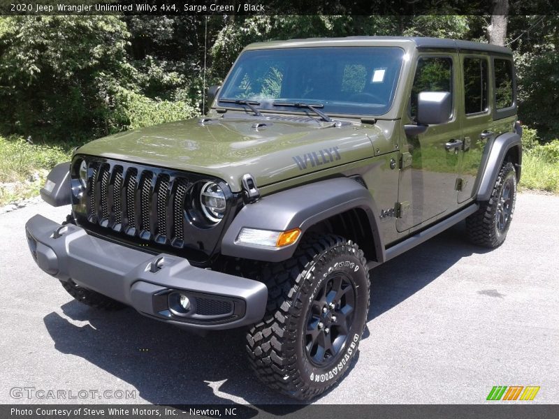 Front 3/4 View of 2020 Wrangler Unlimited Willys 4x4