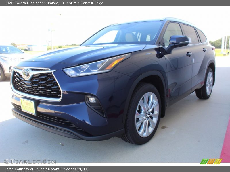 Blueprint / Harvest Beige 2020 Toyota Highlander Limited