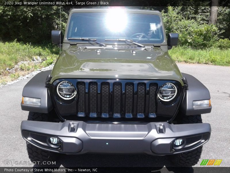 Sarge Green / Black 2020 Jeep Wrangler Unlimited Willys 4x4