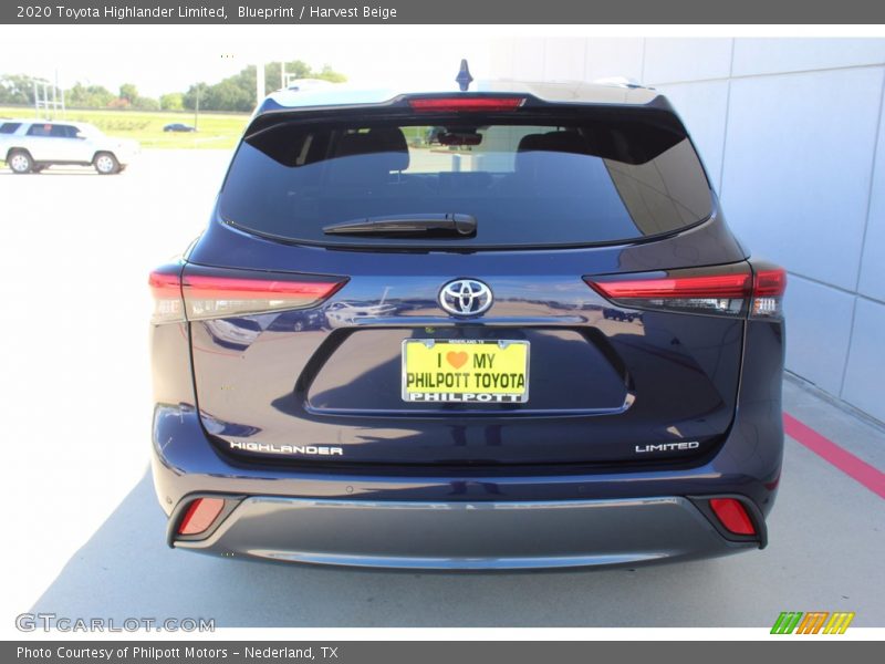 Blueprint / Harvest Beige 2020 Toyota Highlander Limited