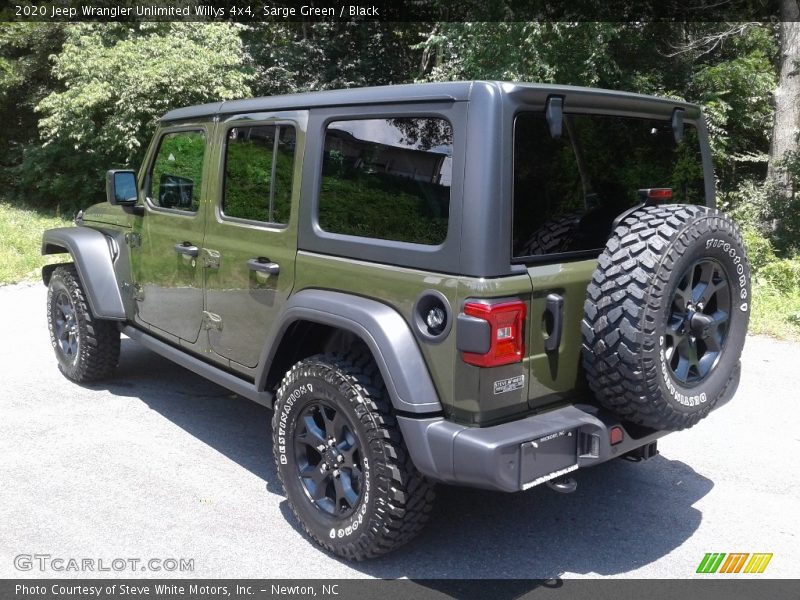 Sarge Green / Black 2020 Jeep Wrangler Unlimited Willys 4x4