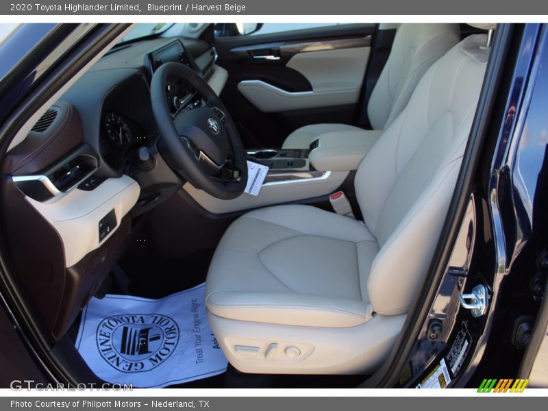 Blueprint / Harvest Beige 2020 Toyota Highlander Limited