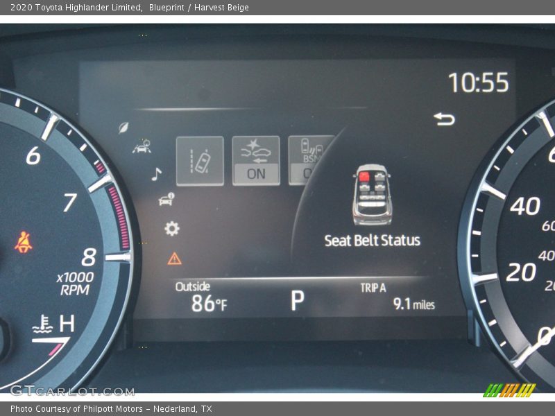 Blueprint / Harvest Beige 2020 Toyota Highlander Limited