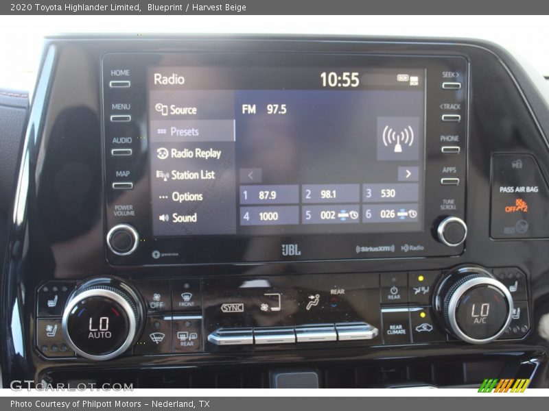 Blueprint / Harvest Beige 2020 Toyota Highlander Limited