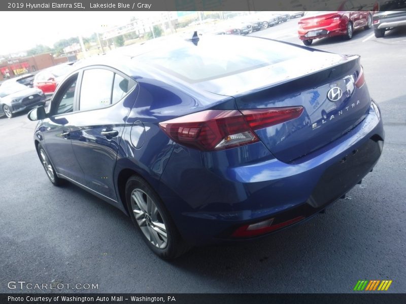 Lakeside Blue / Gray 2019 Hyundai Elantra SEL