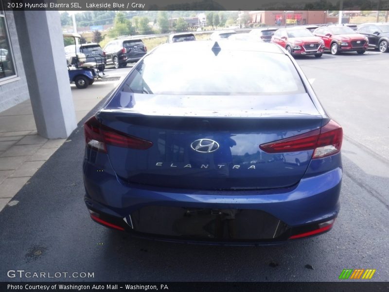 Lakeside Blue / Gray 2019 Hyundai Elantra SEL