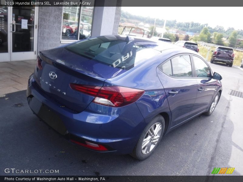 Lakeside Blue / Gray 2019 Hyundai Elantra SEL