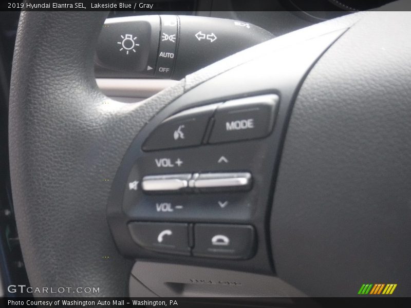 Lakeside Blue / Gray 2019 Hyundai Elantra SEL
